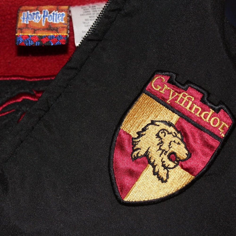 Sz 5 Harry Potter winter coat Jacket Vtg Gryffindor Medium 5 - 6 - Picture 4 of 9